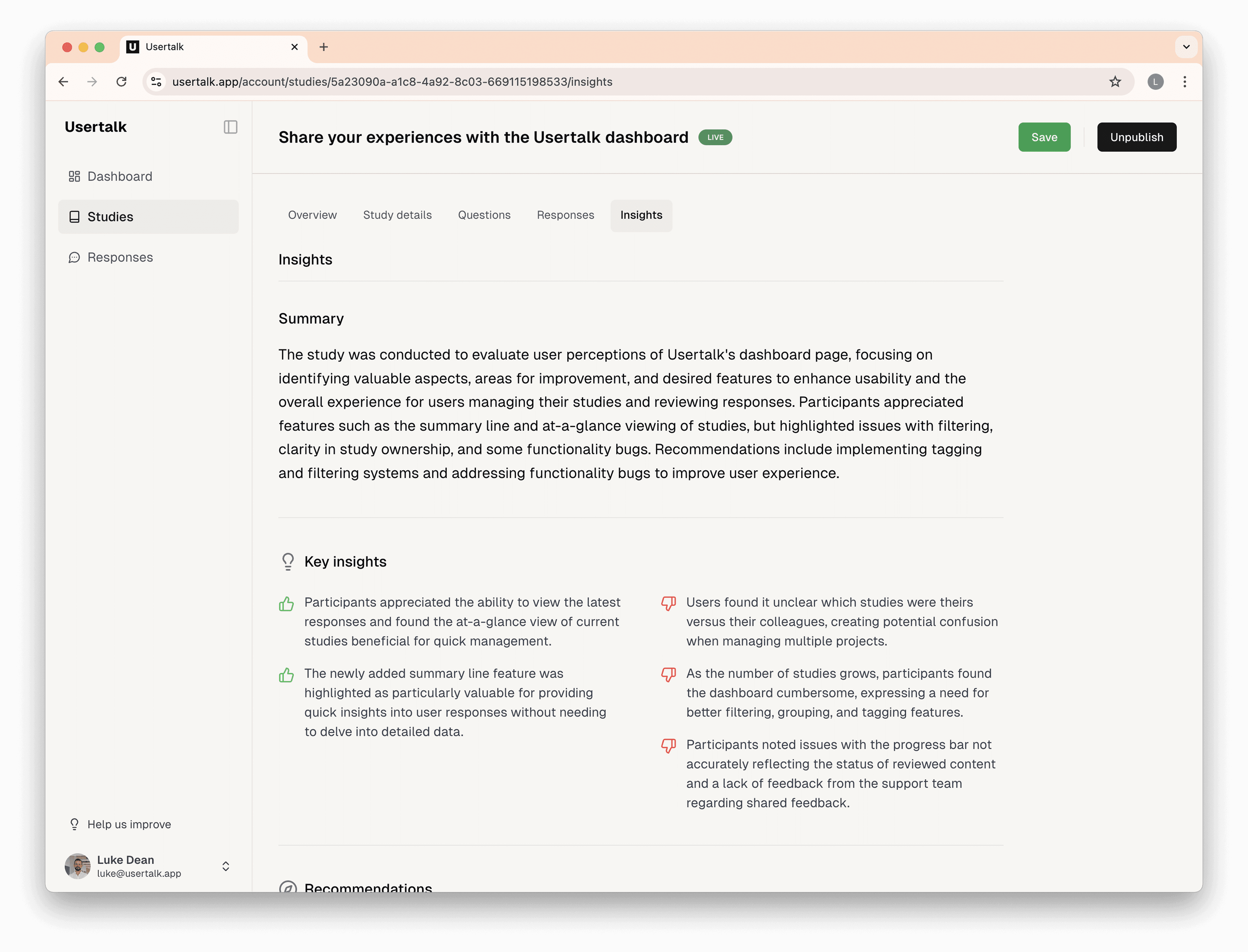 Effortless insight from every user conversation