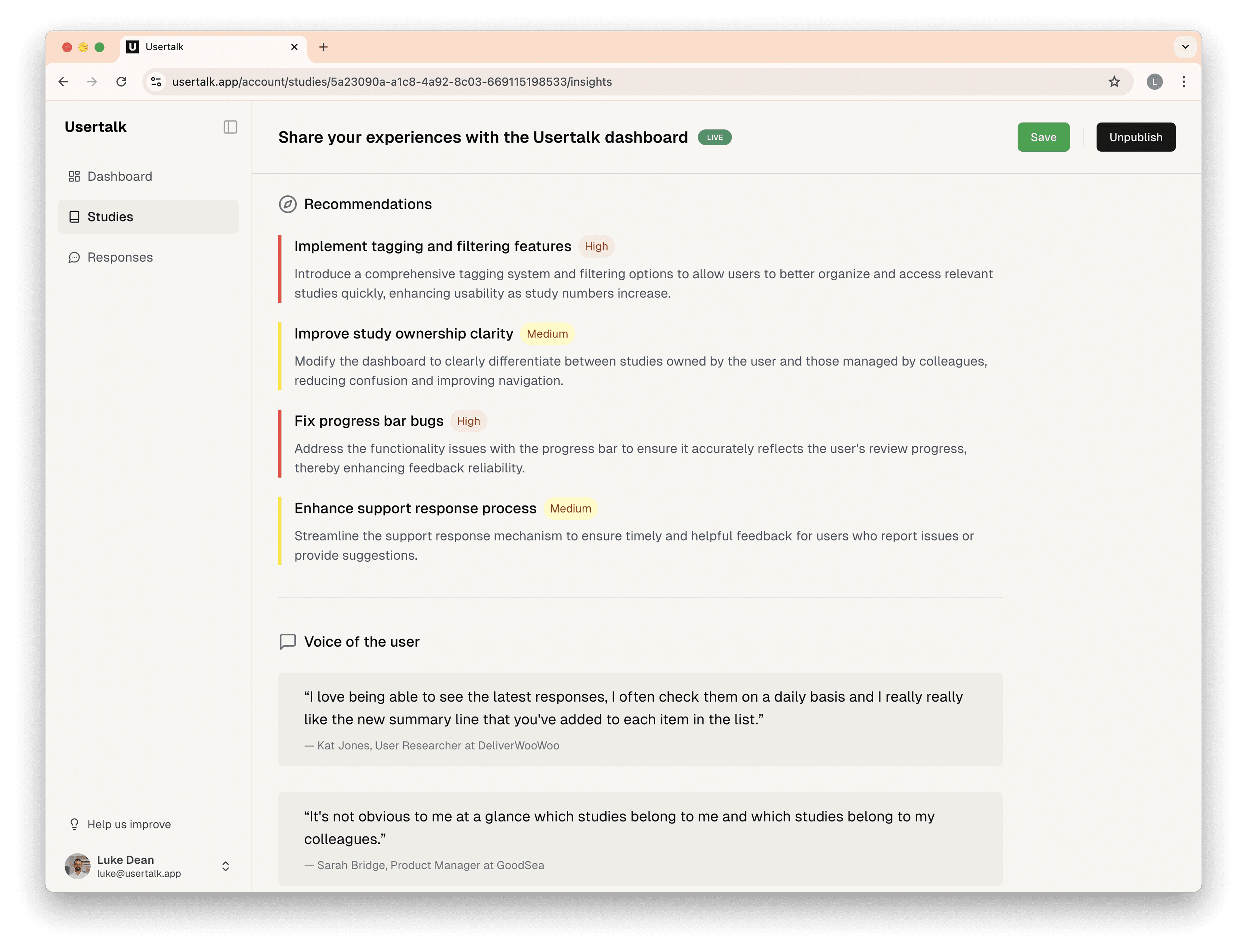 Capture the voice of the customer across your key user journeys